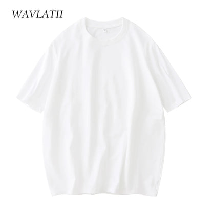 Women New Cotton T Shirts Female Soft White Black Tees Lady plus Size Basic Tops for Summer WT2102